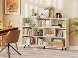 10 Cube Bookcase 3-Tier Modern Storage Organizer with 5 Metal Legs Bookshelves 54672189