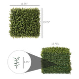 Artificial Grass Wall Panel Backdrop, 12 20" x 20" Boxwood UV Protection Privacy Coverage Panels for W2225142620