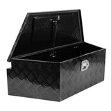 39 Inch Aluminum Utility Trailer Tongue Tool Box 5 Bar Tread Trailer Tongue Box Waterproof Under W1239125504