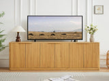 67-inch modern wavy sideboard, curved contour design storage cabinet, 6-door cabinet with storage W1162P339092