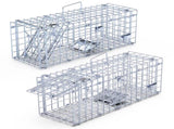 2-Pack Humane Mouse Traps Instant-Lock One-Way Door, 2 mm Galvanized Metal, Safe for Kids & Pets, 13688608