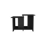 Black Coffee Table with Open Storage B062P290254