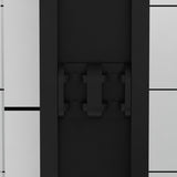 44-48"x76" Aluminum Frame Double Sliding Shower Door,Bypass Bathroom Sliding Door with Premium 1/4" W2011P325512