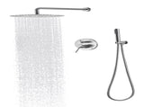 Shower System, Wall Mounted Shower Faucet Set for Bathroom with High Pressure 10" Stainless Steel W2287P182585