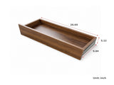 Convertible Fold-Out Desk, Multi-Functional Writing Workstation with Storage Drawers & Open W331P515580
