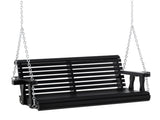 2 Seater Outdoor Patio Swing Chair-Black 53688413
