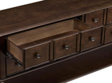 Vintage Console Table with Solid Wood Legs, 47.8'' Entryway Sofa Table with 4 Storage Drawers and W1202P509849