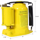 Air Hydraulic Bottle Jack, 32 Ton/70550 LBS All Welded Bottle Jack, 10-16.3 inch Lifting Range, W465P146640