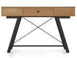 Flip-Top Mirror Vanity Desk 38", 2 AC Outlets USB Type-C Charging Station Makeup Table Computer Desk 76044667