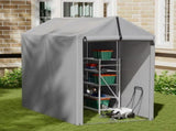 3x6x5 ft Outdoor Storage Shed Portable Garage Shelter, Outdoor Shed with Roll-up Zipper 08235980