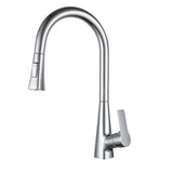 ZNTS Kitchen Faucet with Pull Down Sprayer Chrome, High Arc Single Handle Kitchen Sink Faucet , W1177125194