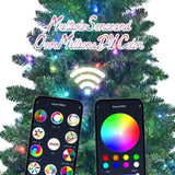 Artificial 6ft Green RGB-lit Christmas Tree with 751PVC Mixed Branch Tips,Hinged Premium & Foldable 02711528