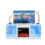 ZNTS Fireplace TV Stand With 18 Inch Electric Fireplace Heater,Modern Entertainment Center for TVs up to W1625P152177