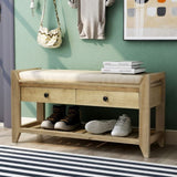 Shoe Rack with Cushioned Seat and Drawers, Multipurpose Entryway Storage Bench 51016143