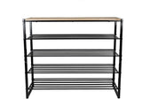 5-Tier Shoe Rack, Metal Steel, 15 Pairs of Shoes, Multi-Functional 51358641