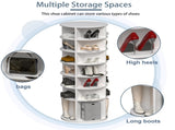 Rotating Shoe Rack Tower, 7-Tier Spinning Shoe Rack, Free Standing 360&deg Revolving Shoe Organizer, W2699P222574