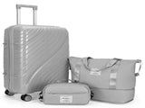 Luggage Sets 3 Piece, PP Luggage Set, Suitcases with Wheels, Hardside Hard Shell Travel Luggage with 48075426