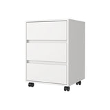 ZNTS Eagle Creek 3-Drawer Rectangle Filing Cabinet White B06280483