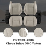 Front Leather Seat Cover Light Tan Fit Chevy Tahoe GMC Yukon 2003-2005-2006 71912822