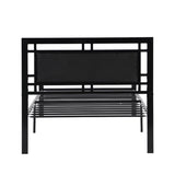 ZNTS Twin Size metal bed Sturdy System Metal Bed Frame ,Modern style and comfort to any bedroom ,black W311109646