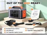 Portable Power Station, 296Wh 300W Lithium Battery, 300W AC/PD100W Output, Solar Generator for 73993667