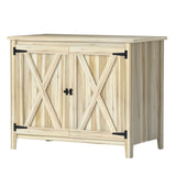 Outsunny Wooden Outdoor Storage Cabinet 79809072