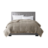 Lightweight Down Alternative Blanket with Satin Trim B03598504