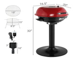 Electric BBQ Grill with Stand, Portable Double Layer Indoor/Outdoor Electric Grill for Indoor & 97031454