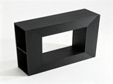 Modern Square Open-Frame Console Table with Side Storage Shelves, RGB LED Lights, APP & Remote 69665592