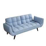 57 "blue sofa Soft two armrests throw pillow pillow comfortable fit apartment bedroom small space W1658135096