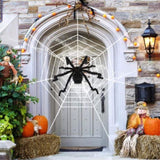 Halloween Decorations Spider Outdoor 49inch Halloween Spider with 126 inch Tarantula Mega Spider Web 86348952