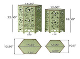 Outdoor ELIANA SIDE TABLE,2 PCS 69740.00CGRN