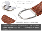 12'X16' Rust Red HDPE sunshade sail 74045119