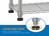 4-Layer Chrome Plated Iron Shelf 120*90*35 Silver 00410035