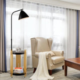 Luxury Shelves Floor for Living Room with Metalshade, Standing Tall Industrial Floor W1592P188601
