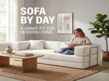 Double sofa, sofa bed, multifunctional compression sofa, wide body sofa, pure sponge sofa, fine W6188P552718