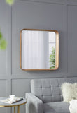 32"x32" Square Mirror with Wood Frame, Wall Mirror for Living Room Bathroom Entryway W2078126453