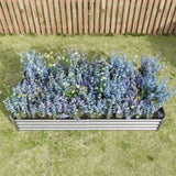 Raised Garden Bed Kit - Metal Raised Bed Garden 7.6x3.7x0.98ft for Flower Planters, Vegetables Herb 30888205