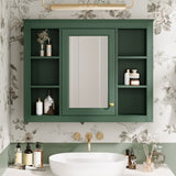 35'' x 27.5'' Medicine Cabinet, Wall Mounted Bathroom Storage Cabinet, Modern Bathroom Wall Cabinet WF322917AAF