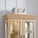 Lighted Glass Curio Display Cabinet,Display Cabinet,Glass Storage Cabinet Glass Wine cabinet Wood W2275P199811