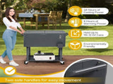 87.5*91*38.5cm 80QT Rectangular Plastic Box Iron Foot Tube Refrigeration and 33643469