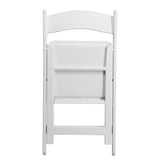 4 Pack Folding Chairs, Resin Chairs with Padded Seat, Comfortable Event Chairs Indoor Outdoor for 09706681