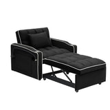 1 versatile foldable sofa bed in 3 lengths, modern sofa sofa sofa velvet pull-out bed, adjustable W2564P168269