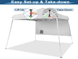 94.5X94.5X86.6 pop-up gazebo White 35915534