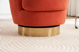 Teddy Swivel Barrel Chair, Swivel Accent Chairs Armchair for Living Room, Reading Chairs for Bedroom W1361P172477