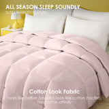 Pink plus-size comforter for all seasons, perfect for cozy bedrooms, luxurious hotel rooms, single, 31636539