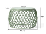 ALAMERA 19.75 Outdoor Side Table,End Table,Accent Table 60745.00GRN