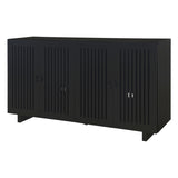 ZNTS TREXM Modern Style Sideboard with Superior Storage Space, Hollow Door Design and 2 Adjustable WF318109AAB