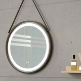 DAX Aura Strap LED Light Round Mirror 28 Inches B2702P227044