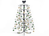 6ft Black PVC Metal Artificial Christmas Tree with Bow Topper, No Extra Ornaments, Daily Decor Tree 72992353